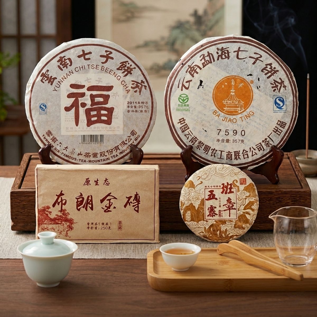 Aged Ripe Pu-erh 4-Cake Tasting Collection | 2007–2021 Vintage Set