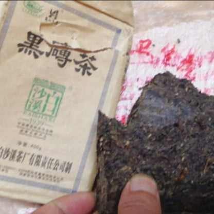 Baishaxi 2011 Dark Brick Tea 400g - Aged Anhua Hei Cha from Hunan
