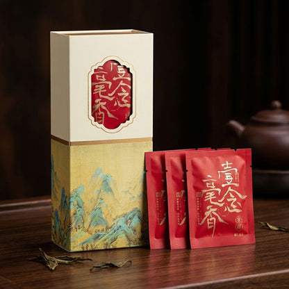 Yi Nian Hao Xiang – Fuding Aged Shou Mei White Tea Mini Cake Box (7g × 12 Cakes)