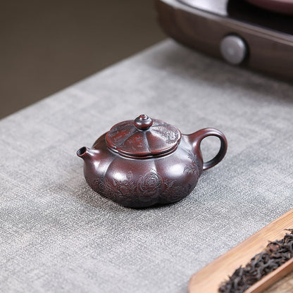 Mudan Hanjiang Yixing Teapot — Handcrafted Ancient Wuni Clay, 170ml