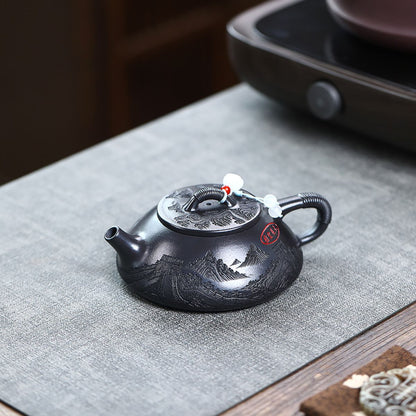 Great Wall Xianpiao Zisha Teapot – Shihuang Clay, 230ml