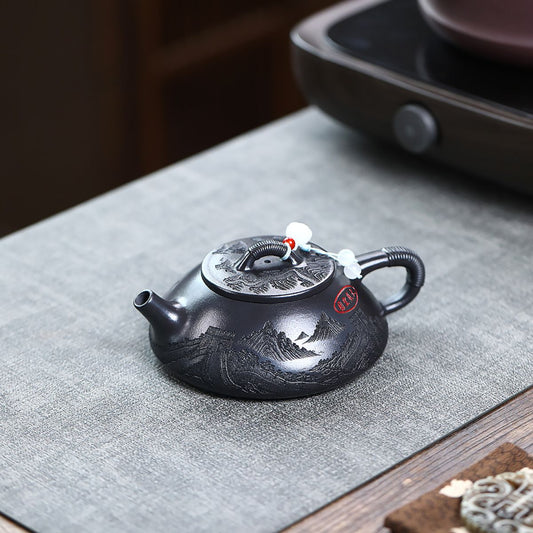 Great Wall Xianpiao Zisha Teapot – Shihuang Clay, 230ml