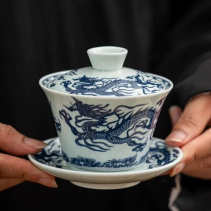 Azure Dragon Gaiwan Tea Set
