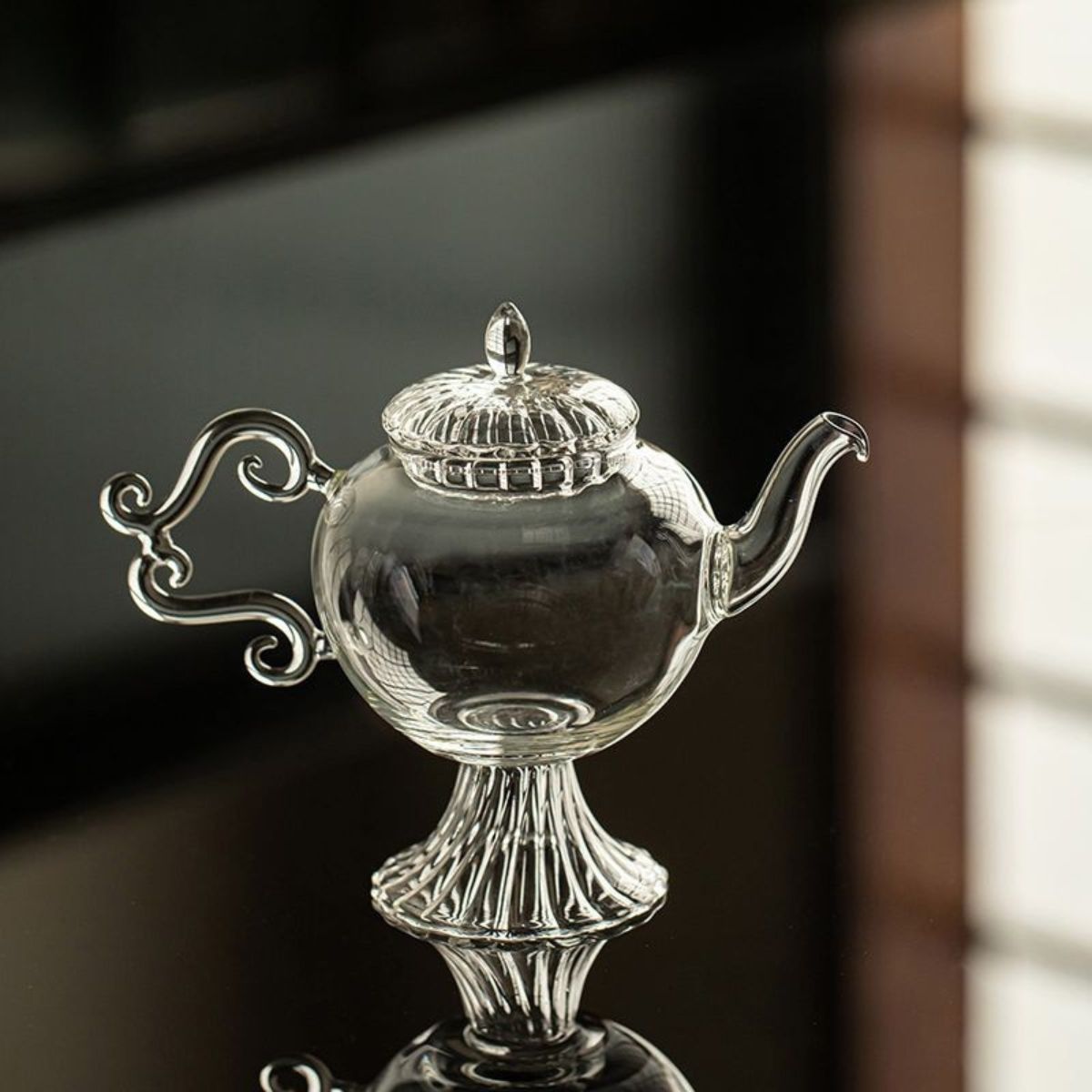 Qingyun Footed Gongfu Teapot 200ml – Premium Chinese High-Footed Tea Brewing Pot for Gongfu Tea Ceremony