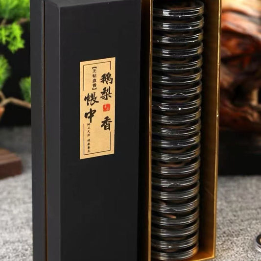 Binder-Free Goose Pear Coil Incense – 7A Grade | 3-Year Aged Agarwood & Sandalwood Blend