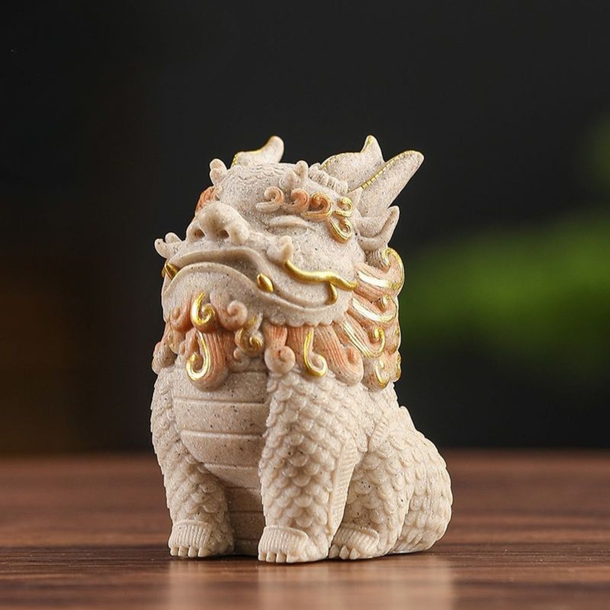 Sandstone Pixiu Tea Pet Figurine