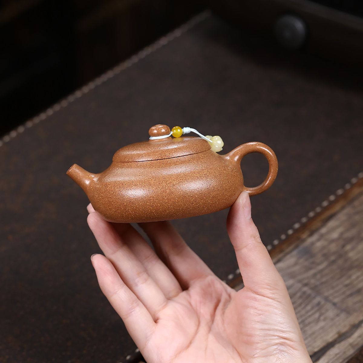 Bianyu Zisha Teapot – Kuihuang Zhuni Clay, 120ml