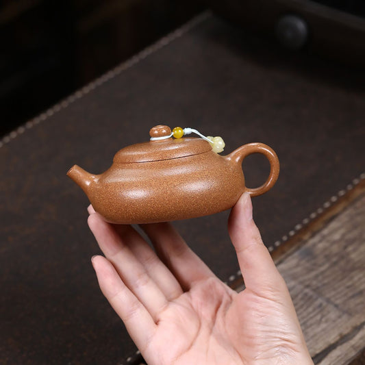 Bianyu Zisha Teapot – Kuihuang Zhuni Clay, 120ml