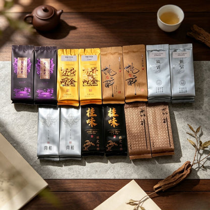 One Week of Wuyi Rock Tea— 7-Variety Yancha Gift Box | Set A (14 Servings) & Set B (42 Servings)