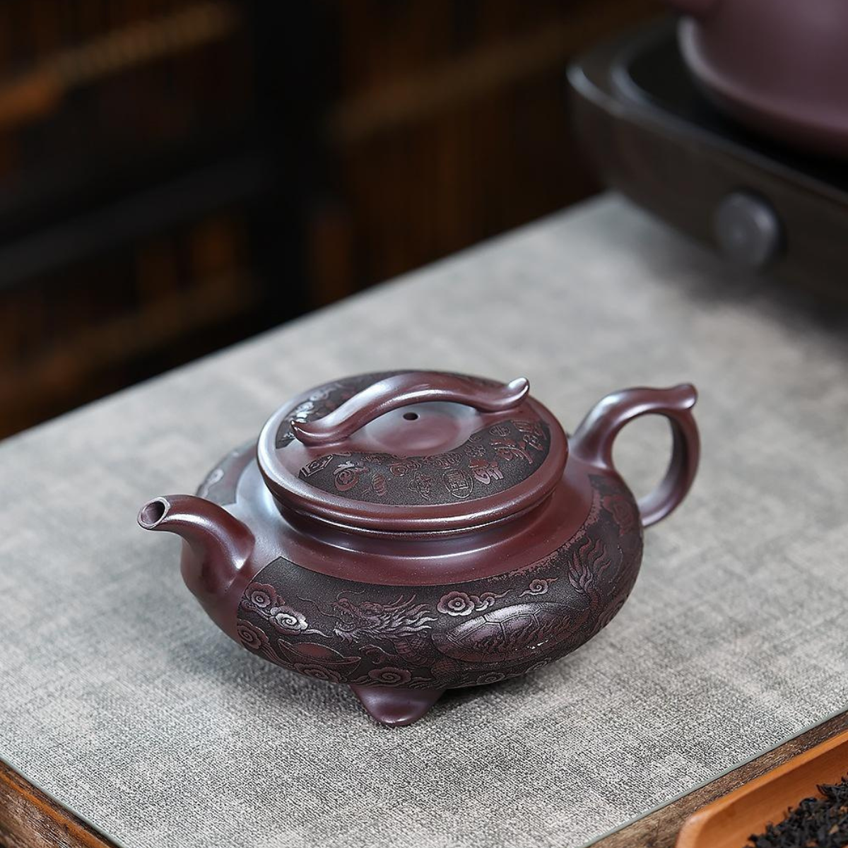 San Zu Yun Qiao Yixing Zisha Teapot – Original Mine Red Clay