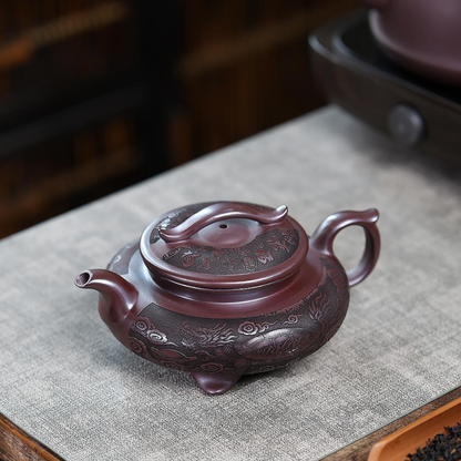 San Zu Yun Qiao Yixing Zisha Teapot – Original Mine Red Clay