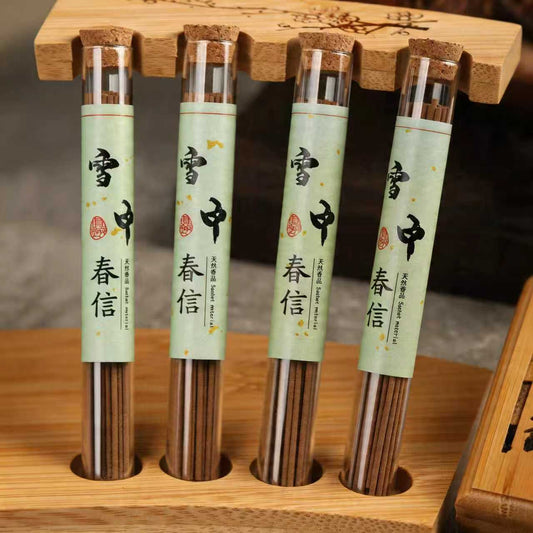 10A Grade Xue Zhong Chun Xin Handcrafted Incense – Clove, Agarwood & Sandalwood | 1 Tube ~30 Sticks