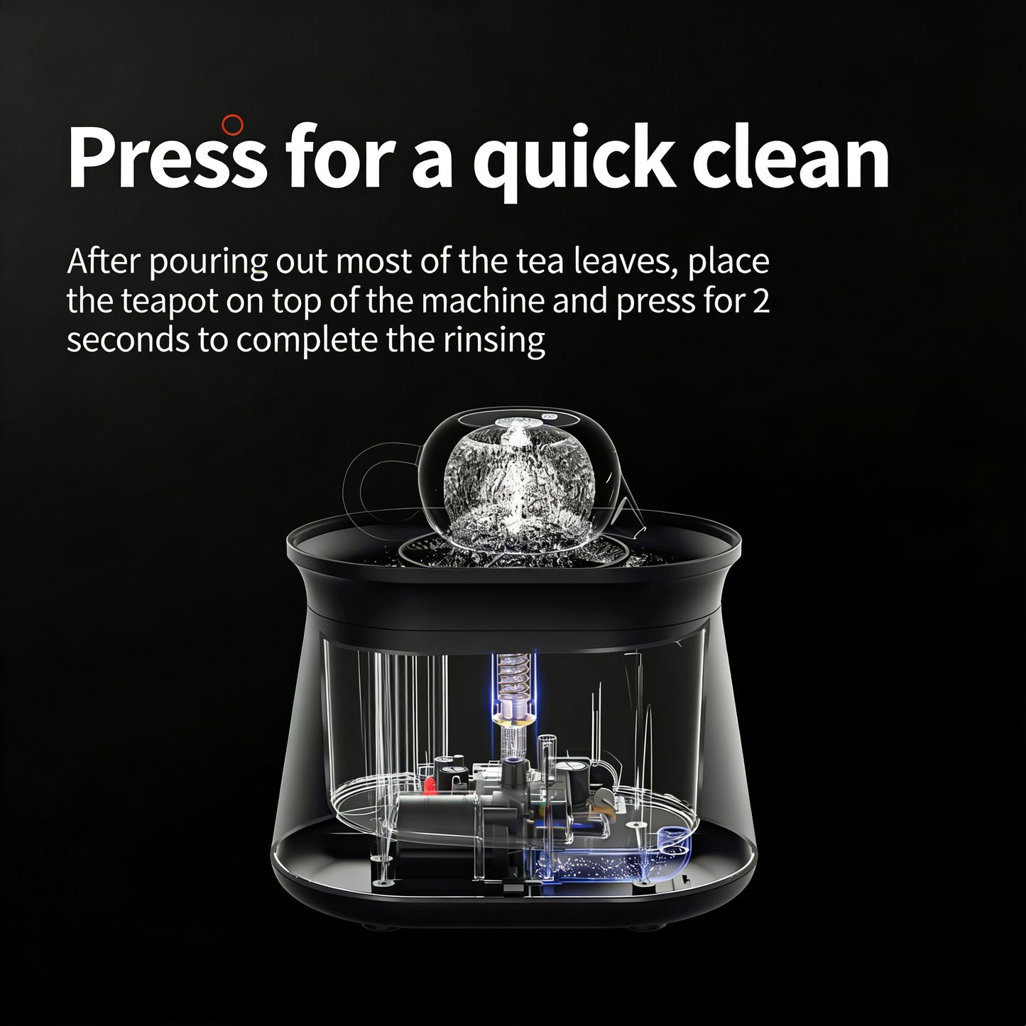 6371 Automatic Teapot Cleaner DQ-01 | Smart Tea Ware Washing Machine with 1.7L Tank