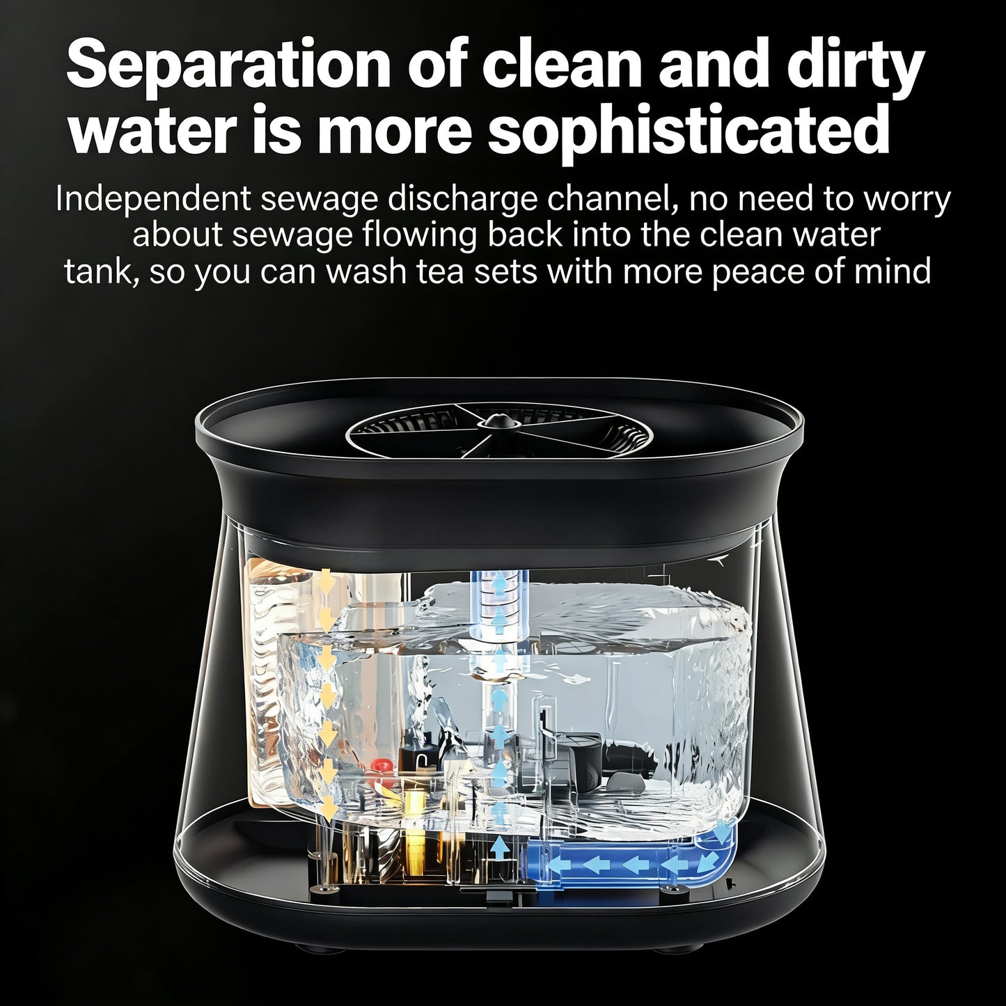 6371 Automatic Teapot Cleaner DQ-01 | Smart Tea Ware Washing Machine with 1.7L Tank