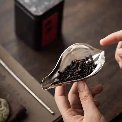 Pure Titanium Tea Scoop & Tea Pick Set – Lightweight Gongfu Tea Tools (2-Piece) | 4 Colors