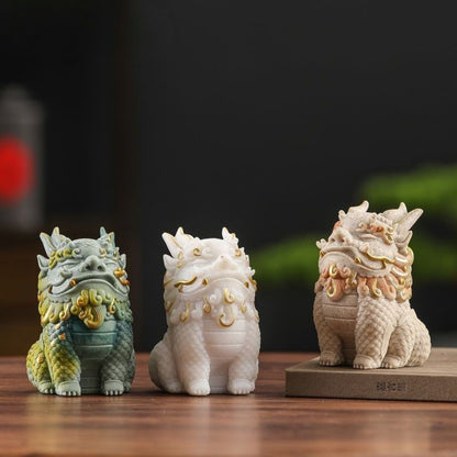 Sandstone Pixiu Tea Pet Figurine