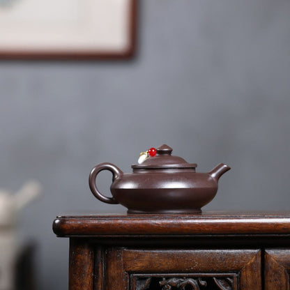 Semi Handmaded "Chilongxue" Clay "Hehuan" Teapot  190ml