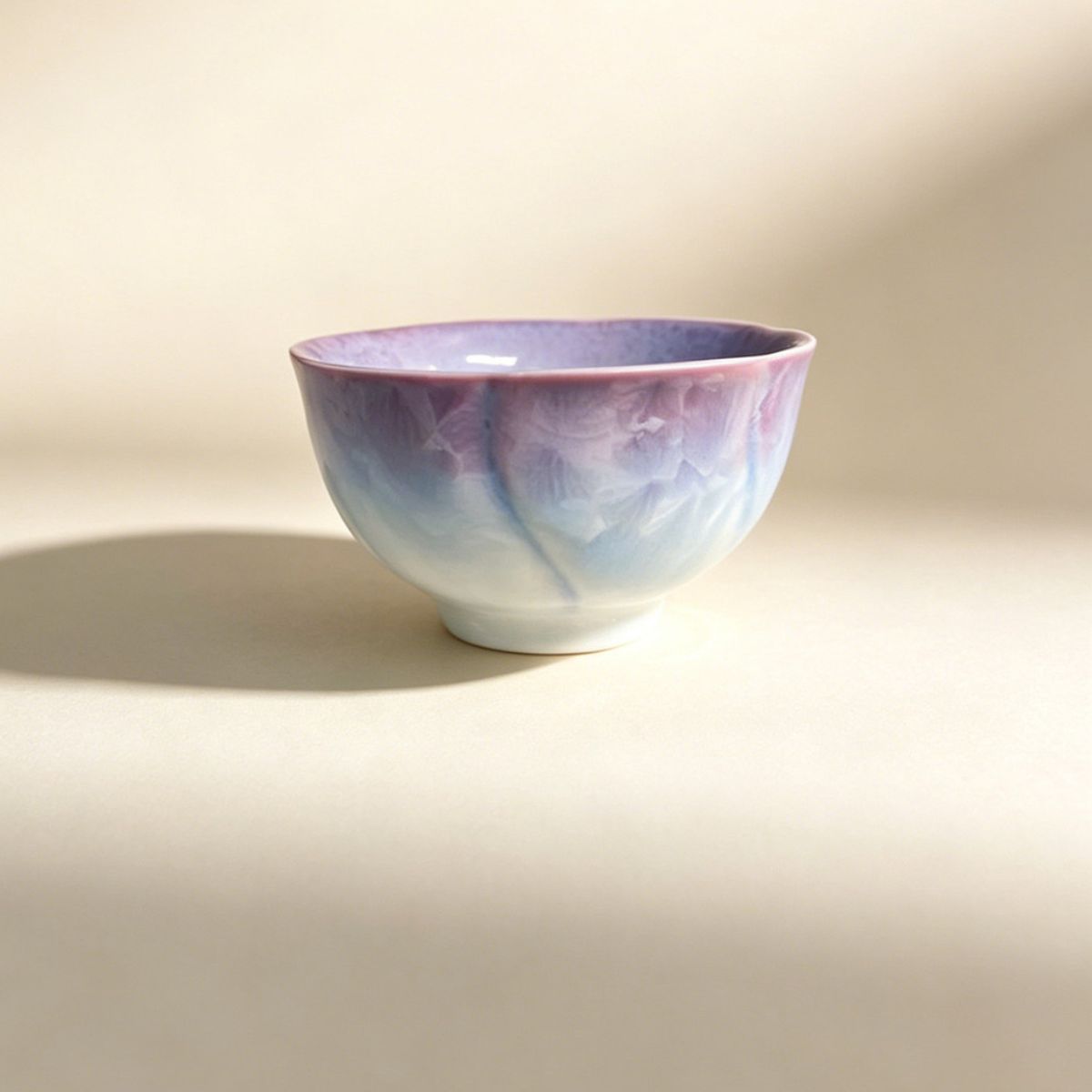 Purple Gradient Crystal Glaze Master Cup – 40ml Gongfu Tea Tasting Cup