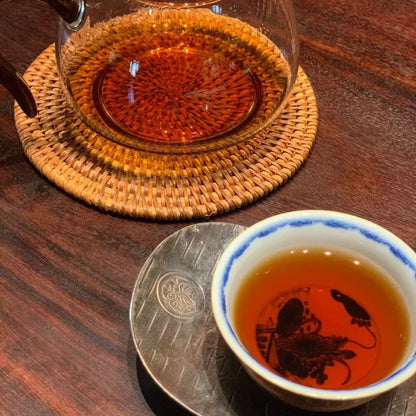2018 Bulang Mountain Ripe Pu-erh Tea Cake 357g from Yunnan