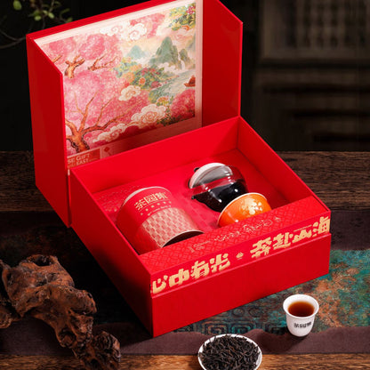 Award-Winning Da Hong Pao Gift Box | Wuyi Rock Oolong with Portable Tea Set