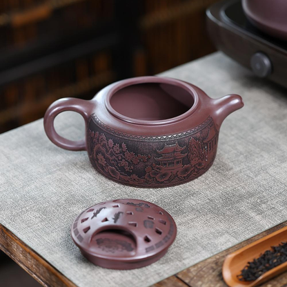 Niu Gai Lianzi Yixing Zisha Teapot – Original Mine Red Clay