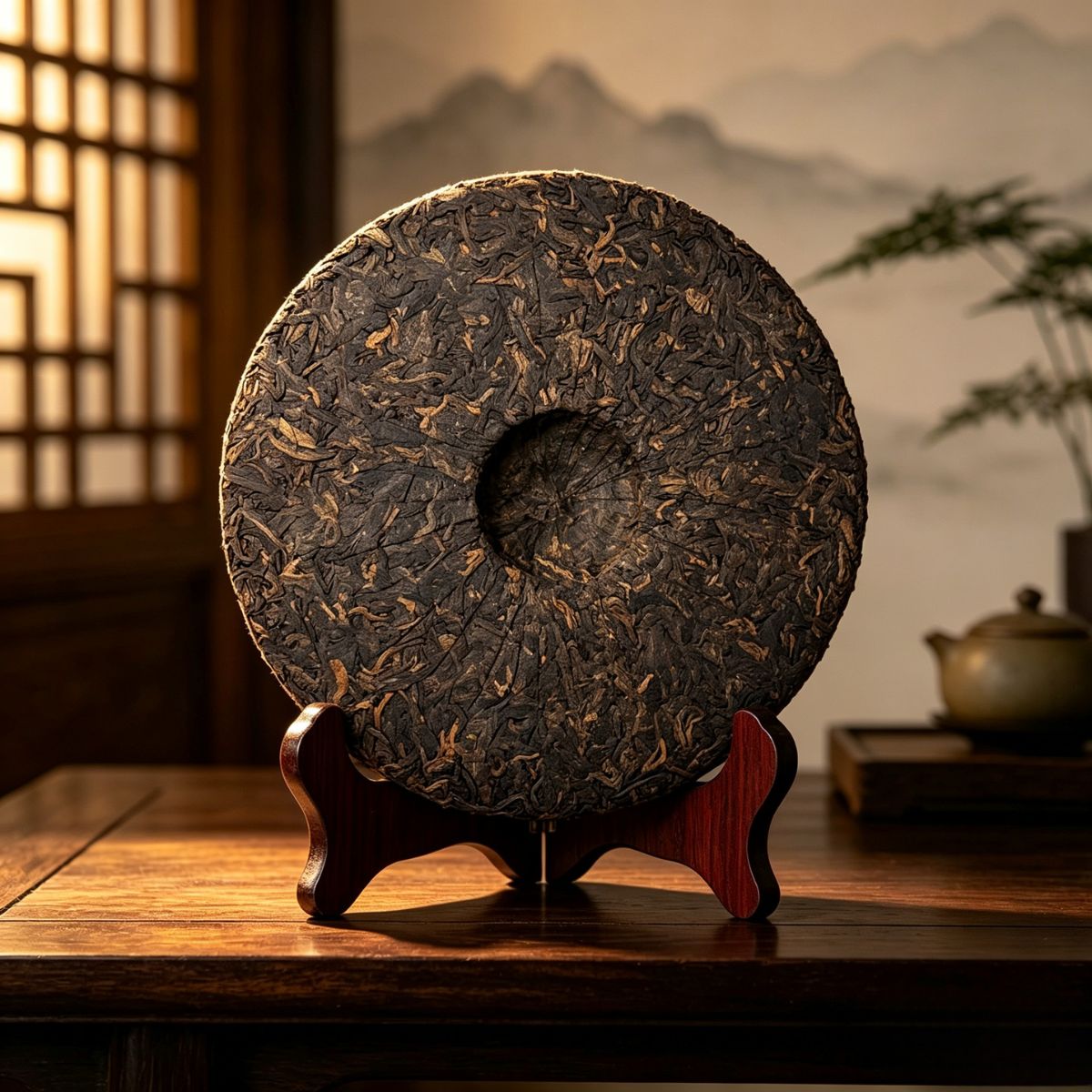 Bingdao Ripe Pu-erh Tea Cake – Red Date, Sticky Rice & Honey