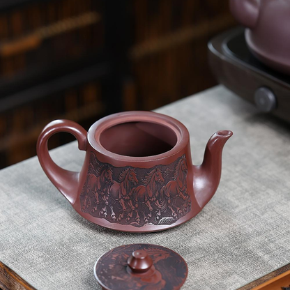 Ma Dao Cheng Gong Qu Hu Yixing Zisha Teapot – Original Mine Red Clay