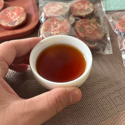 Coffee Pu-erh Mini Tea Cakes - Yunnan Aged Ripe Pu-erh with Arabica Coffee Beans