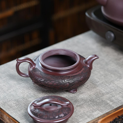 San Zu Yun Qiao Yixing Zisha Teapot – Original Mine Red Clay
