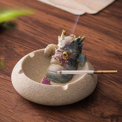 Dual-Use Backflow Incense Burner & Ashtray