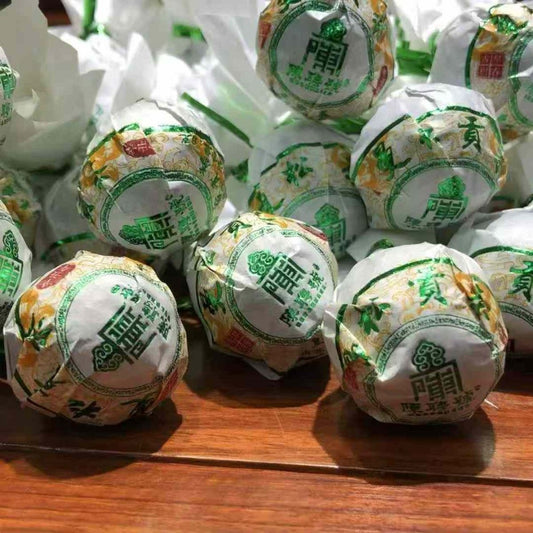 Mansong Imperial Tribute Dragon Pearl Sheng Puerh 2021 - 8g per Pearl