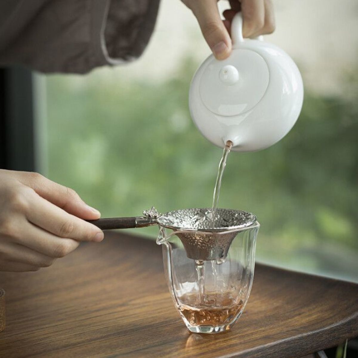Koi Fish Tea Strainer Set | Handcrafted Loose Leaf Infuser with Stainless Steel Drip Tray
