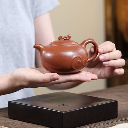 Chengfeng Polang Yixing Teapot — Handcrafted Jiangpo Clay, 220ml | Gift Set