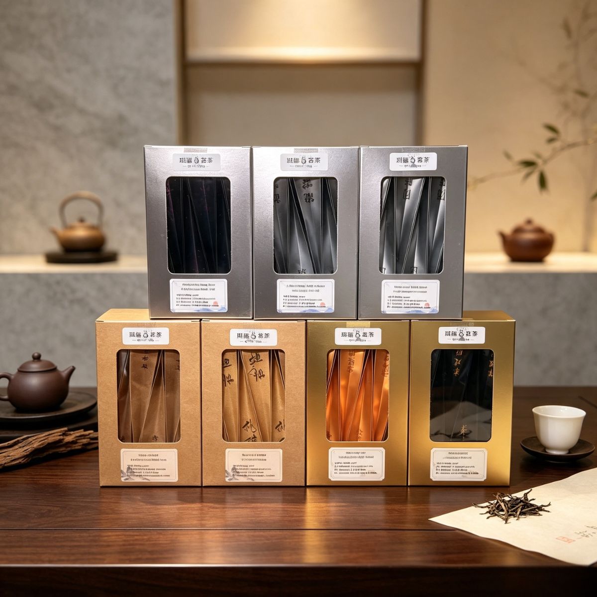 One Week of Wuyi Rock Tea— 7-Variety Yancha Gift Box | Set A (14 Servings) & Set B (42 Servings)