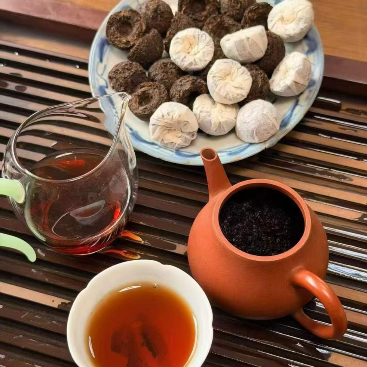 1990s Menghai Mini Tuo Cha Aged Ripe Pu-erh | 30-Year Dry Storage | Premium Shou Cha