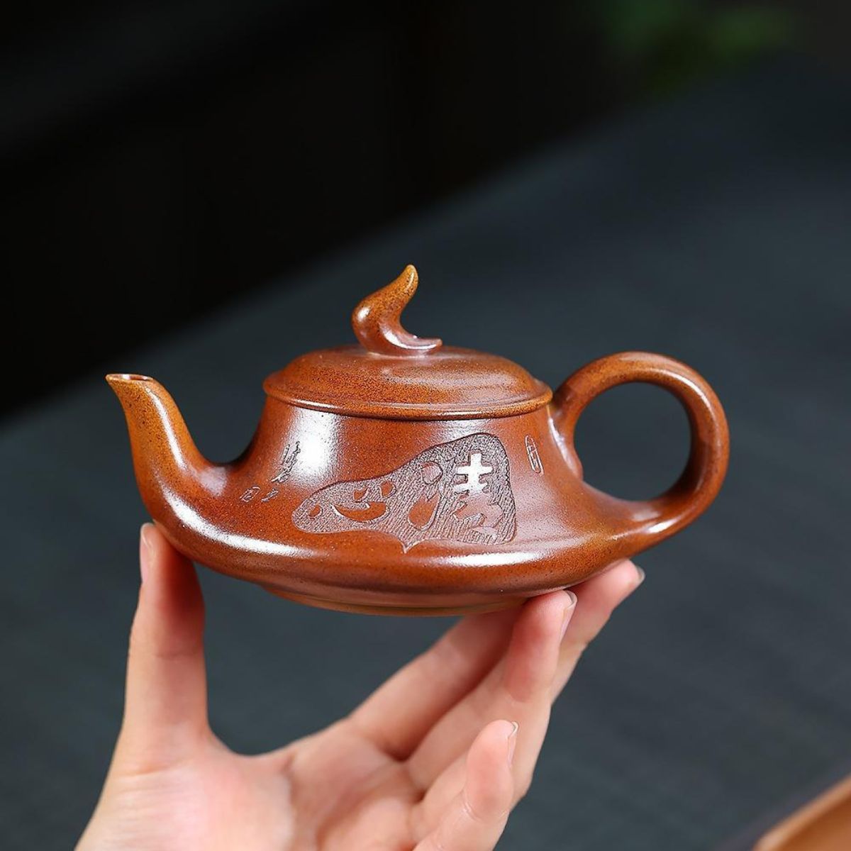 Yi Fan Feng Shun Yixing Teapot | Duan Ni Fire-Cloud Zisha Clay | Handcrafted 170ml