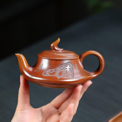 Yi Fan Feng Shun Yixing Teapot | Duan Ni Fire-Cloud Zisha Clay | Handcrafted 170ml