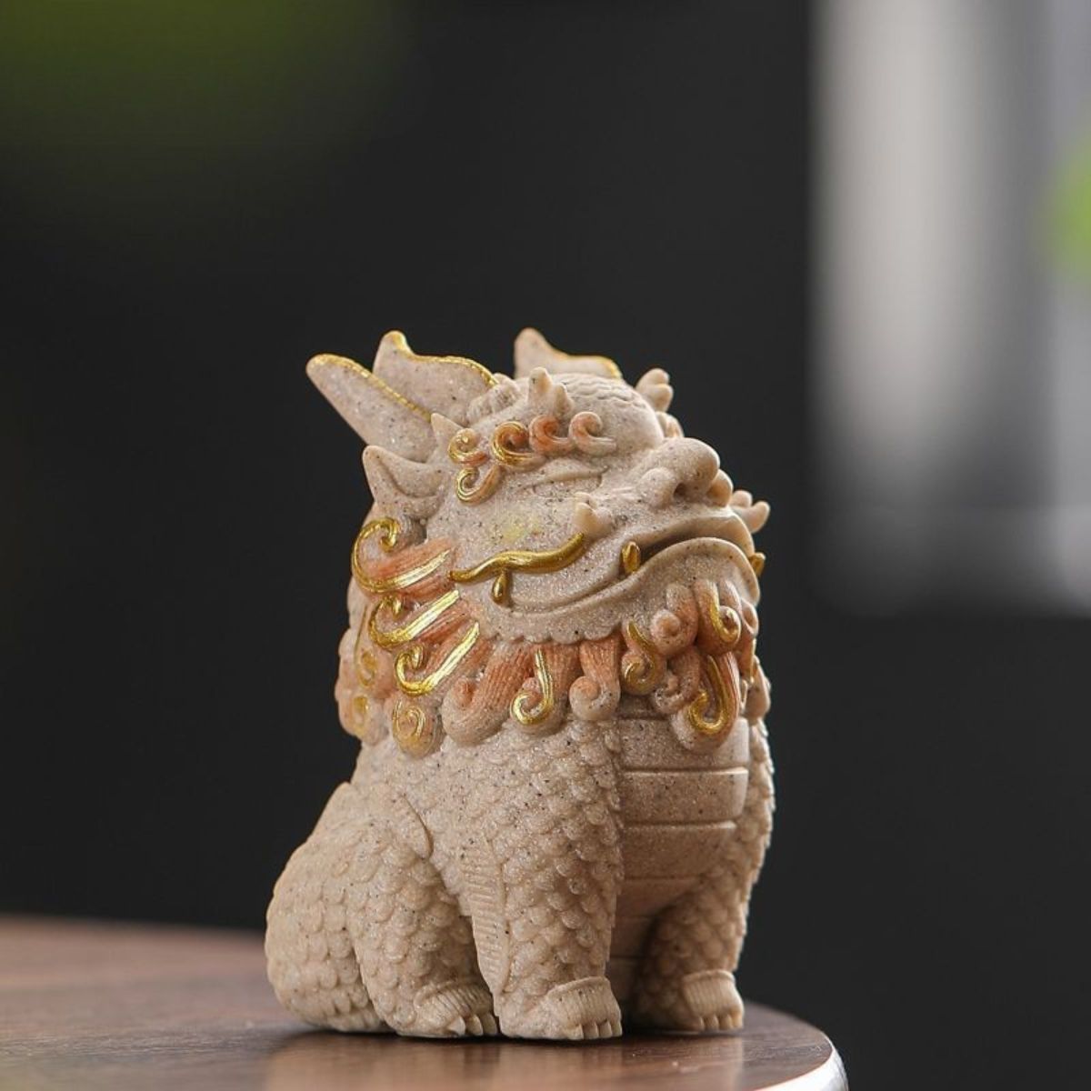 Sandstone Pixiu Tea Pet Figurine