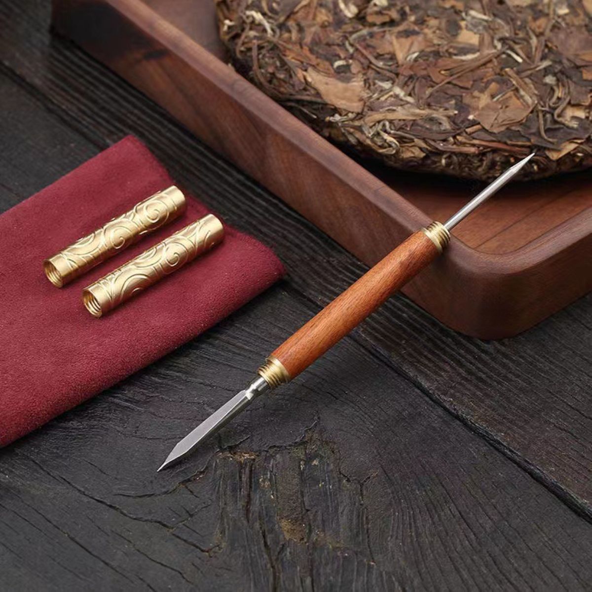 Jingu Bang Pu-erh Tea Knife & Needle – Dual-Ended