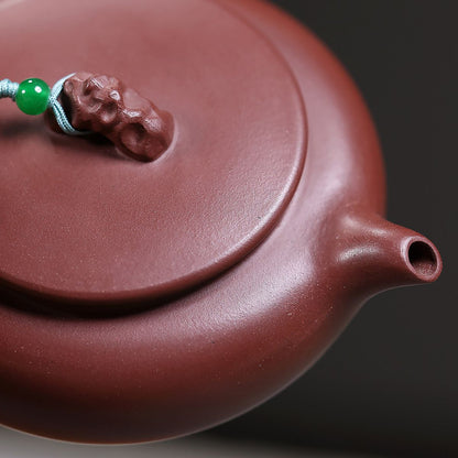 Taihu Stone Tang Yu Zisha Teapot | Raw Ore Purple Clay | 160ml Handcrafted Gongfu Tea Pot