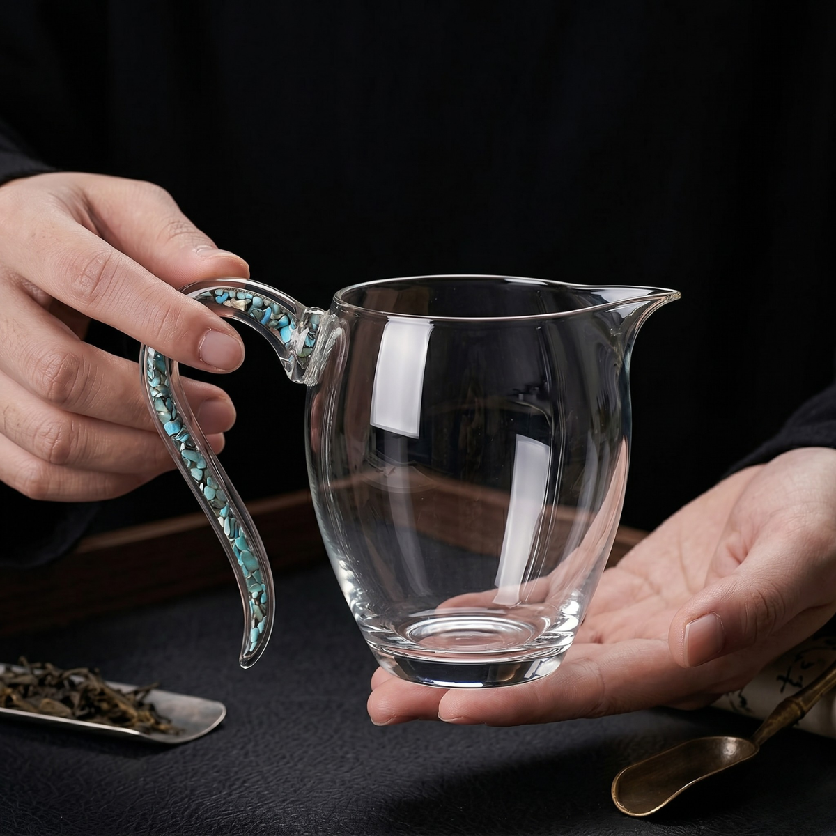 Turquoise Glass Pitcher – 280ml