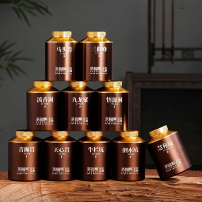 Wuyi Ten Terroirs Rock Oolong Collection | Titanium Canister Gift Set