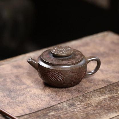 Ju Lun Han Wa Yixing Teapot | Aged Duan Ni Zisha Clay | Handcrafted 300ml