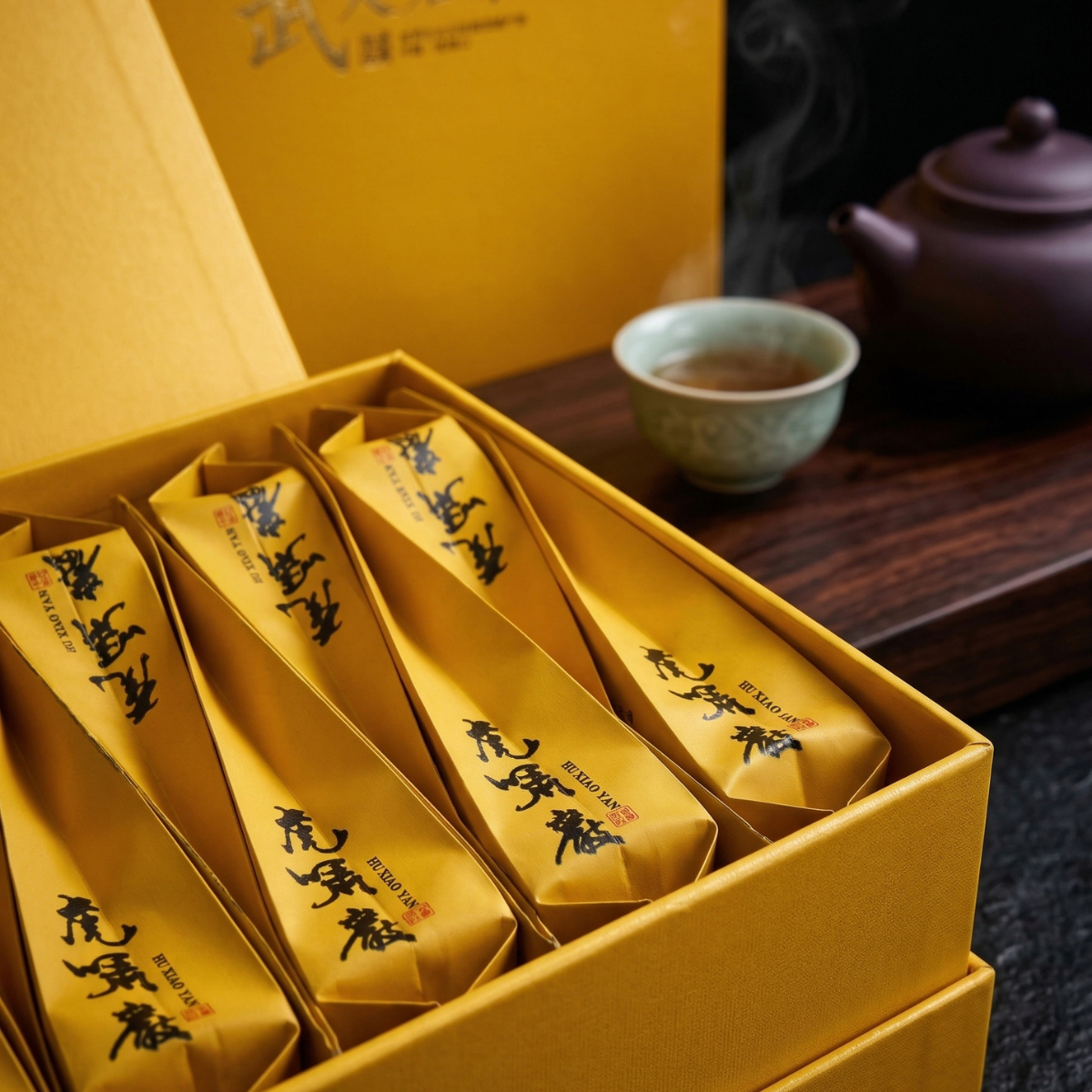 Wuyi Hu Xiao Yan Rou Gui Rock Oolong Tea – Premium Gift Box (8g × 12 Sachets)