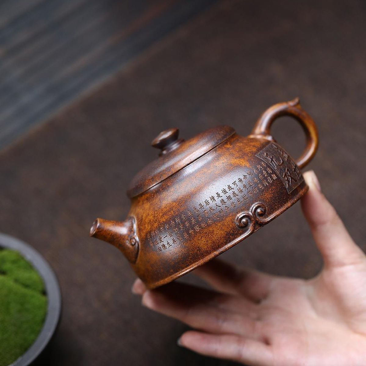 Handmade Yixing Purple Clay Teapot 270ml - Original High-Temperature Duan Ni Zisha Gongfu Tea Pot