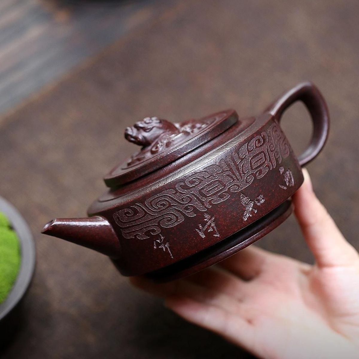 Handmade Yixing Purple Clay Teapot 350ml - Original Ancient Red Clay Zisha Gongfu Tea Pot