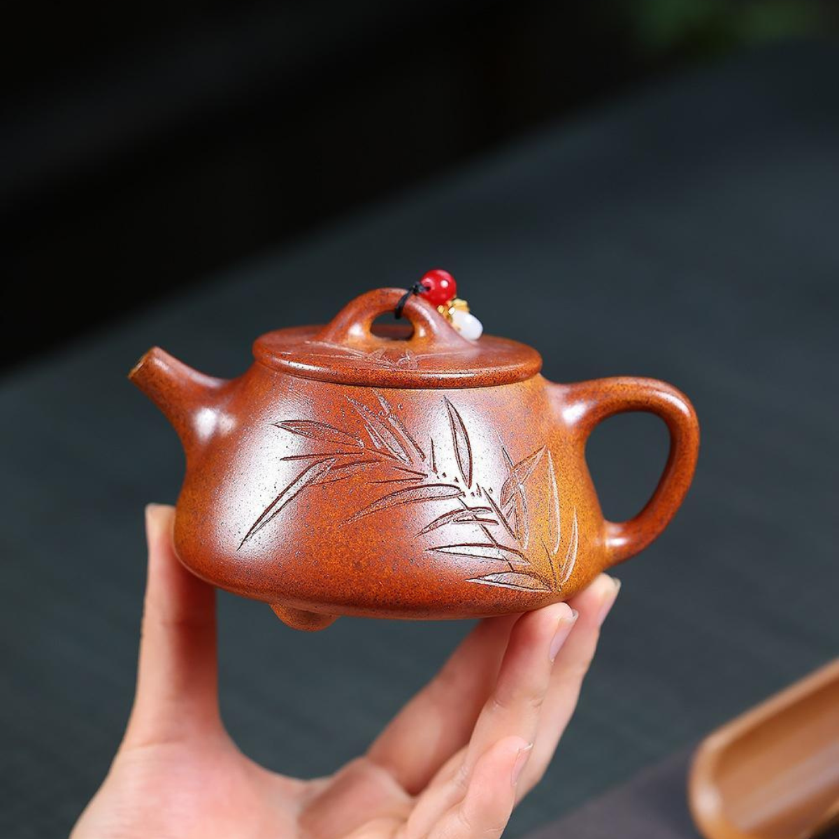 Zhu Yun Gao Piao Yixing Zisha Teapot – Original Mine Duan Clay Fire Cloud Fired (240cc)