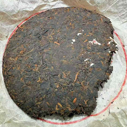Jingmai Premium Yellow Label Aged Shou Puerh Tea Cake 2002 - 357g