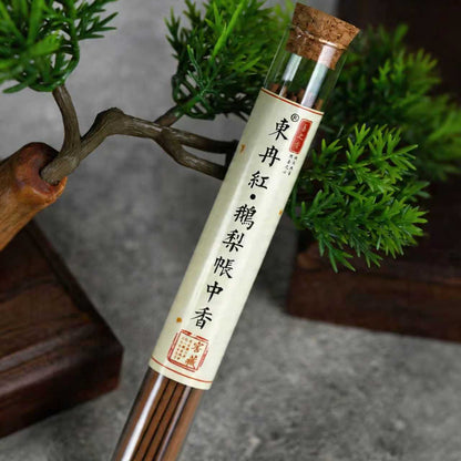 10A Grade E Li Zhang Zhong Xiang Handcrafted Incense – Pear, Agarwood & Sandalwood | 1 Tube 5g ~30 Sticks