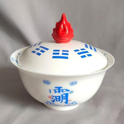Tian Yi Jiu Ku Bagua Flame Ceramic Gaiwan – 350ml